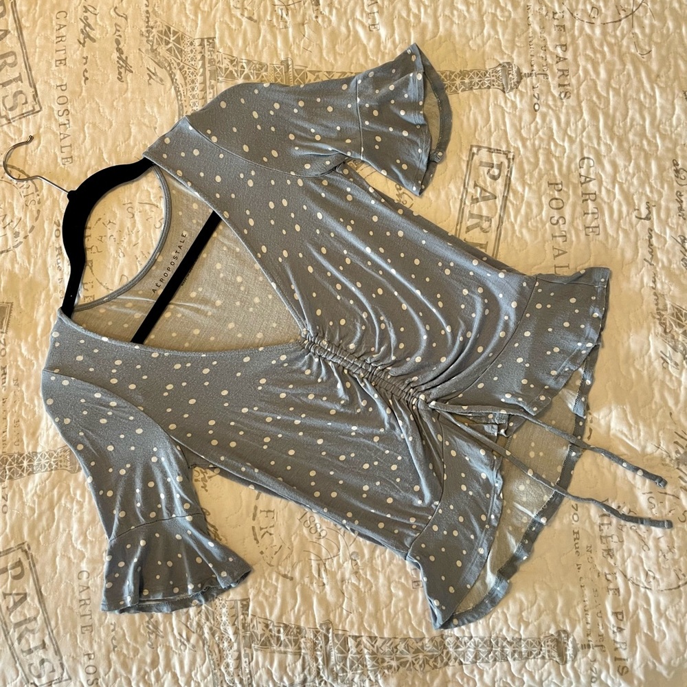 Aeropostale Tie Front Top